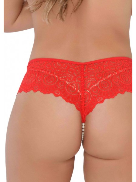 Ashley Pearl String – Perizoma con Fiocchetti e Catena di Perle Daring Intimates in vendita su Tangamania Online