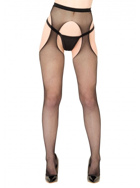 Collant a rete con apertura inguinale effetto reggicalze Daring Intimates in vendita su Tangamania Online
