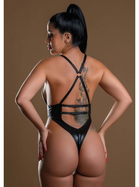 Body wetlook con zip e schiena scoperta Daring Intimates in vendita su Tangamania Online