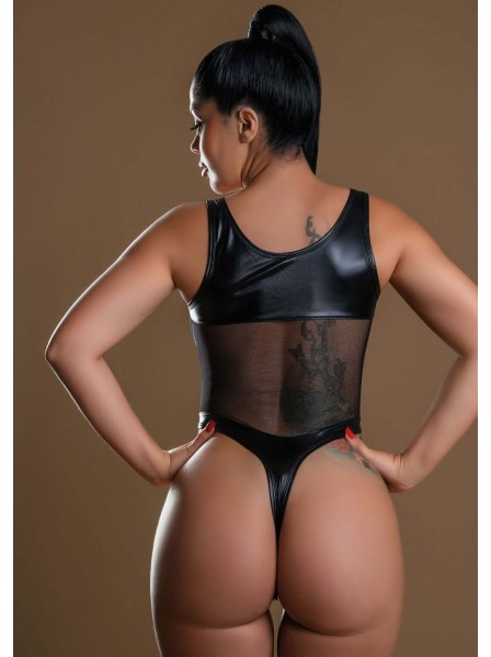 Bodysuit in wetlook con catene dorate Daring Intimates in vendita su Tangamania Online