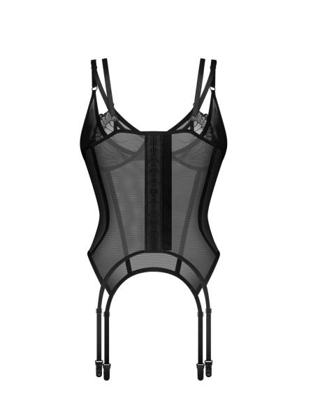 Corsetto in tulle con ferretto Arrowel Black Obsessive Lingerie in vendita su Tangamania Online