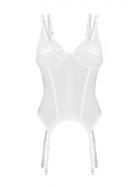 Corsetto in tulle con ferretto Arrowel White Obsessive Lingerie in vendita su Tangamania Online