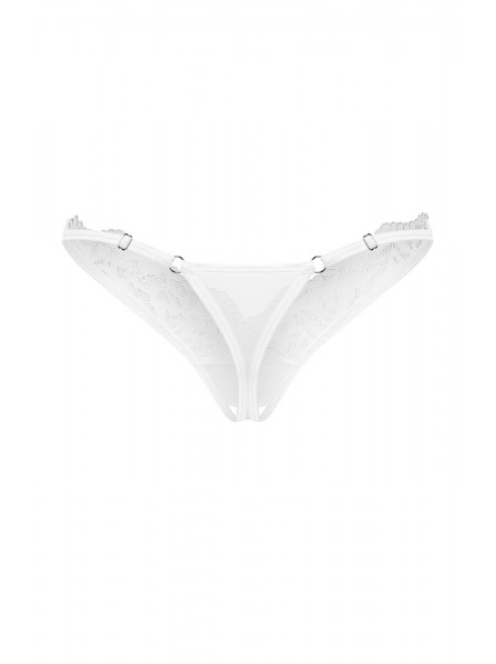 Perizoma in pizzo aperto Arrowel White Obsessive Lingerie in vendita su Tangamania Online