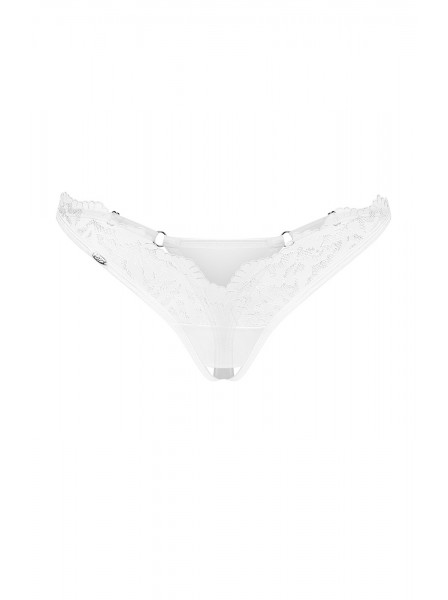 Perizoma in pizzo aperto Arrowel White Obsessive Lingerie in vendita su Tangamania Online