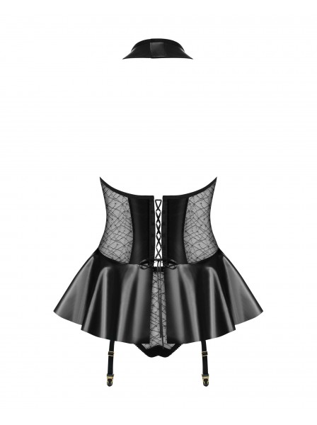 Corsetto con Zip e Pizzo Nero – 859 Obsessive Obsessive Lingerie in vendita su Tangamania Online