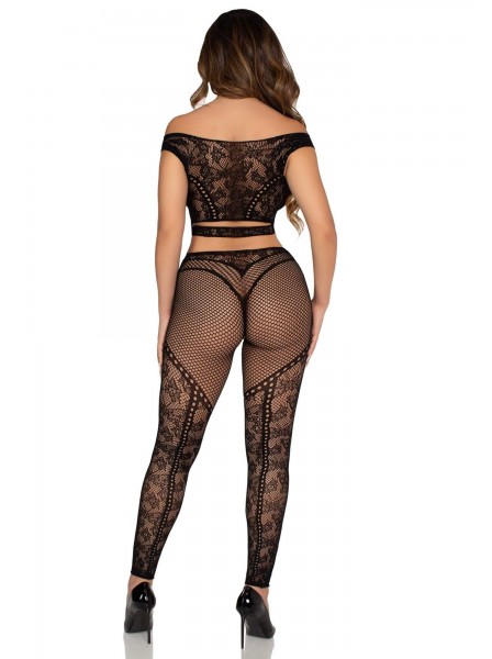 Crop top senza spalline e leggings coordinati Leg Avenue in vendita su Tangamania Online