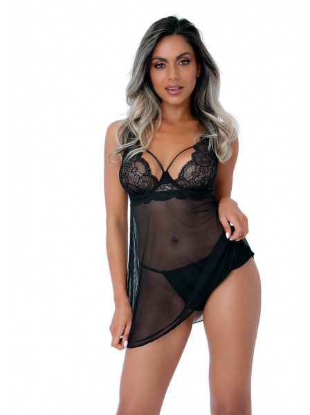 Babydoll in pizzo con perizoma – Eleganza provocante Daring Intimates Daring Intimates in vendita su Tangamania Online