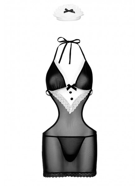 Completo French Maid con pizzo e cuffietta Daring Intimates in vendita su Tangamania Online