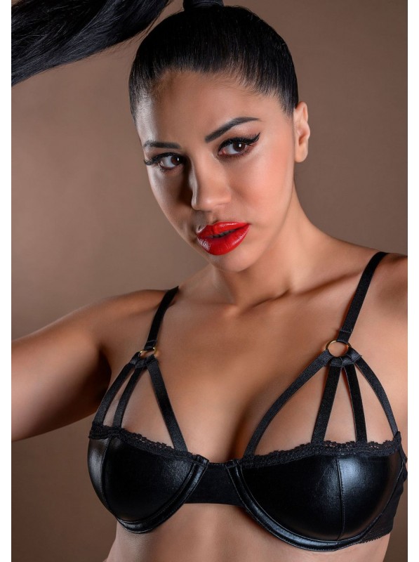 Reggiseno wetlook con straps – Daring Intimates Daring Intimates in vendita su Tangamania Online