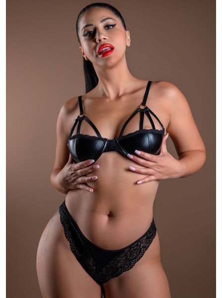 Braziliana in pizzo con dettaglio wetlook – Daring Intimates Daring Intimates in vendita su Tangamania Online