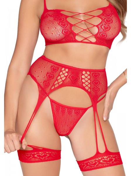 Set 3 pezzi rete e cuori After Dark – Leg Avenue Leg Avenue in vendita su Tangamania Online