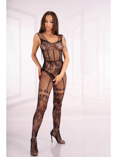 Bodystocking Rehanna nero semitrasparente Livia Corsetti in vendita su Tangamania Online