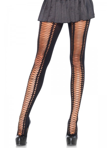 Collant in tessuto opaco con sexy apertura sulla gamba Leg Avenue in vendita su Tangamania Online