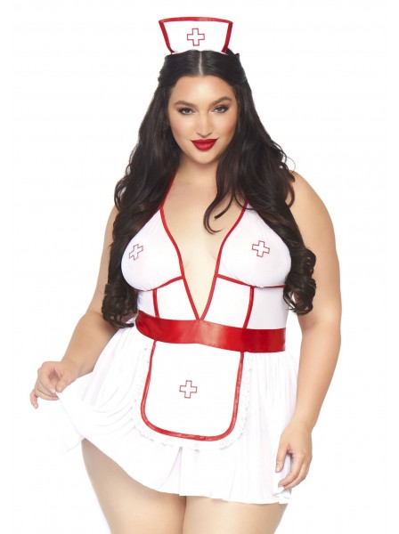 Costume da infermiera tre pezzi PLUS SIZE Leg Avenue in vendita su Tangamania Online