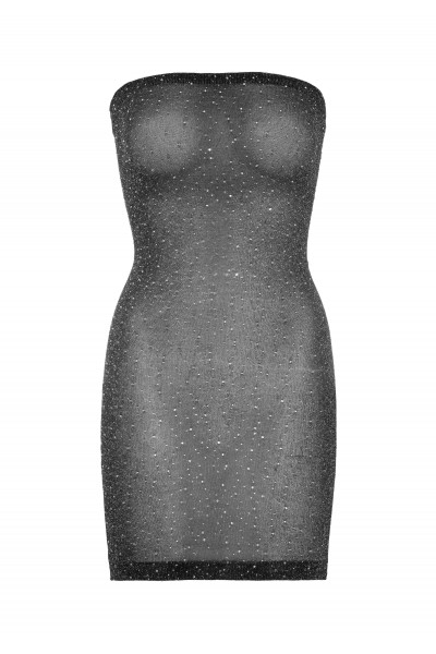 Mini abito tubino con strass e lurex argentato Leg Avenue in vendita su Tangamania Online