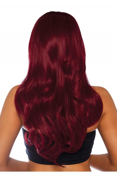 Parrucca con capelli rossi lunghi ondulati Leg Avenue in vendita su Tangamania Online