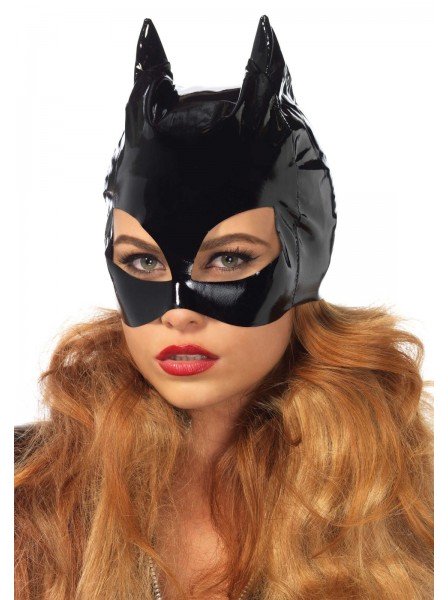 Maschera da Catwoman in vinile Leg Avenue in vendita su Tangamania Online