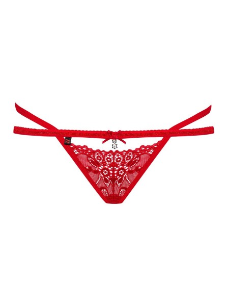 838 perizoma a doppia stringa rosso Obsessive Lingerie in vendita su Tangamania Online