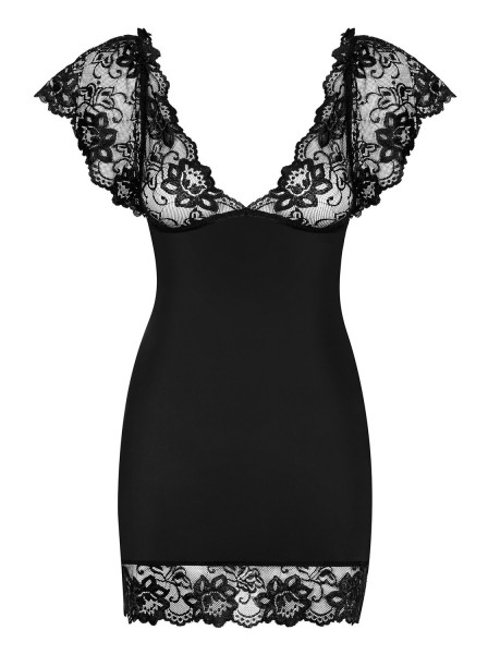 Idillia chemise black con perizoma Obsessive Lingerie in vendita su Tangamania Online
