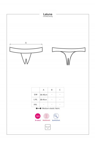 Laluna mutandine aperte all'inguine Obsessive Lingerie in vendita su Tangamania Online