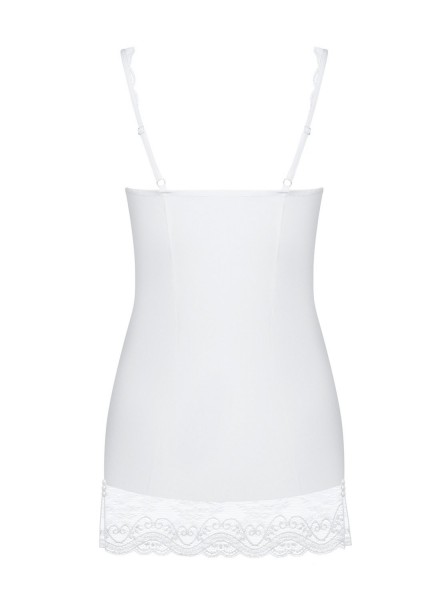 Miamor chemise e perizoma bianca Obsessive Lingerie in vendita su Tangamania Online